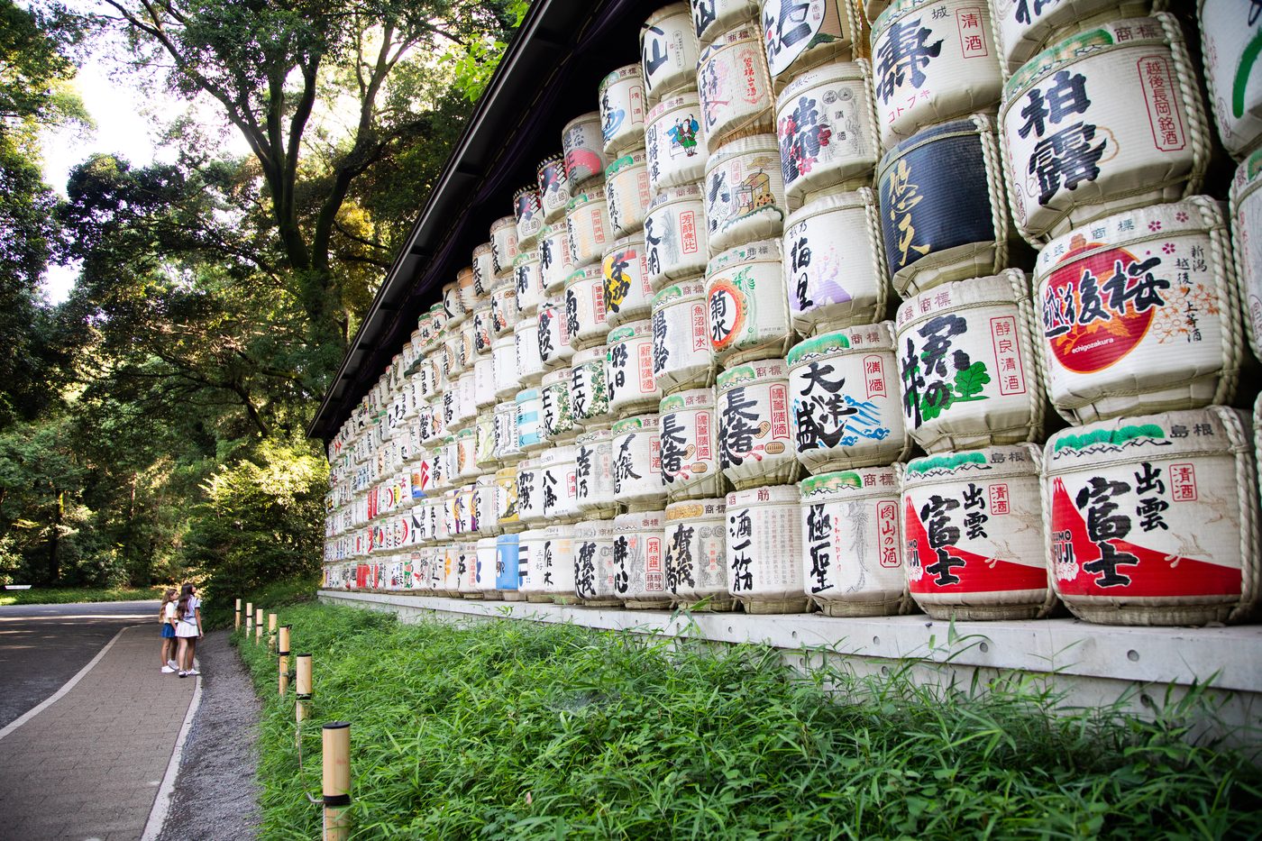 Sake barrels at Meiji Shrine, Tokyo